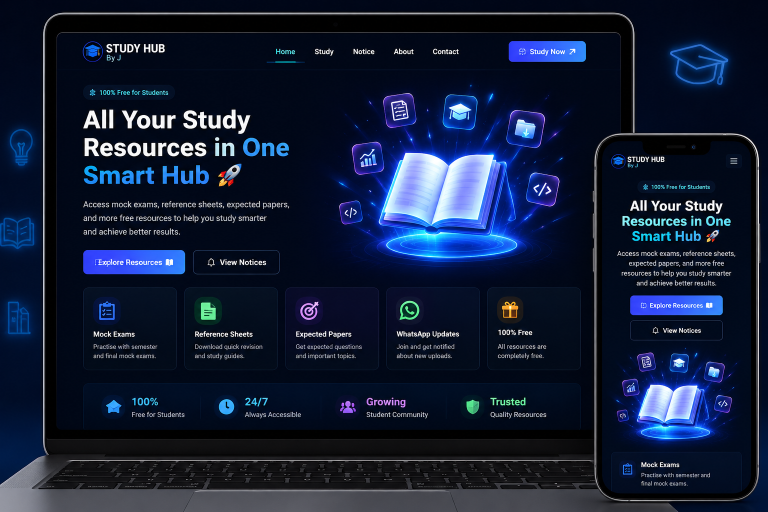 Study Hub By J project preview